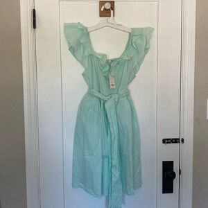 Francesca’s Collection Pastel Green Ruffle Dress